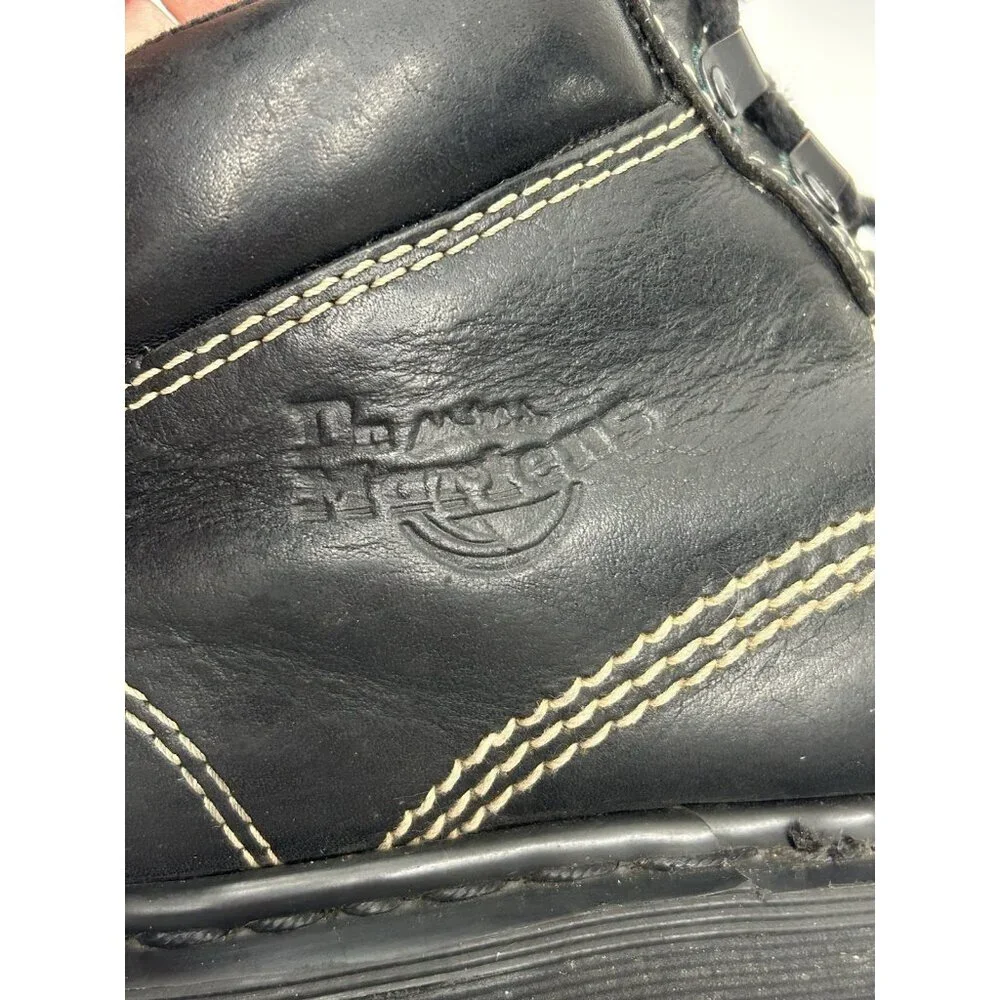 Vintage Dr Martens Boots Mens US 7 Brown 3 Eye Grizzly Ankle England 9234 RARE